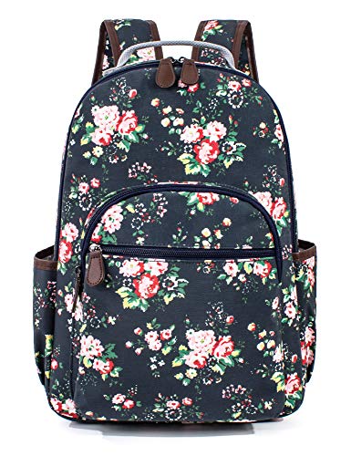 Image of Leaper Floral Waterproof Backpack Travel Bag bags Satchel Daypack