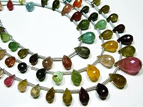 Tourmaline facettée AA en perles gouttes pour création de bijoux haute joaillerie