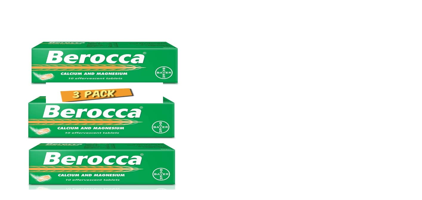 Berocca Calcium & Magnesium Tablets (10 Pieces, Pack of 3)
