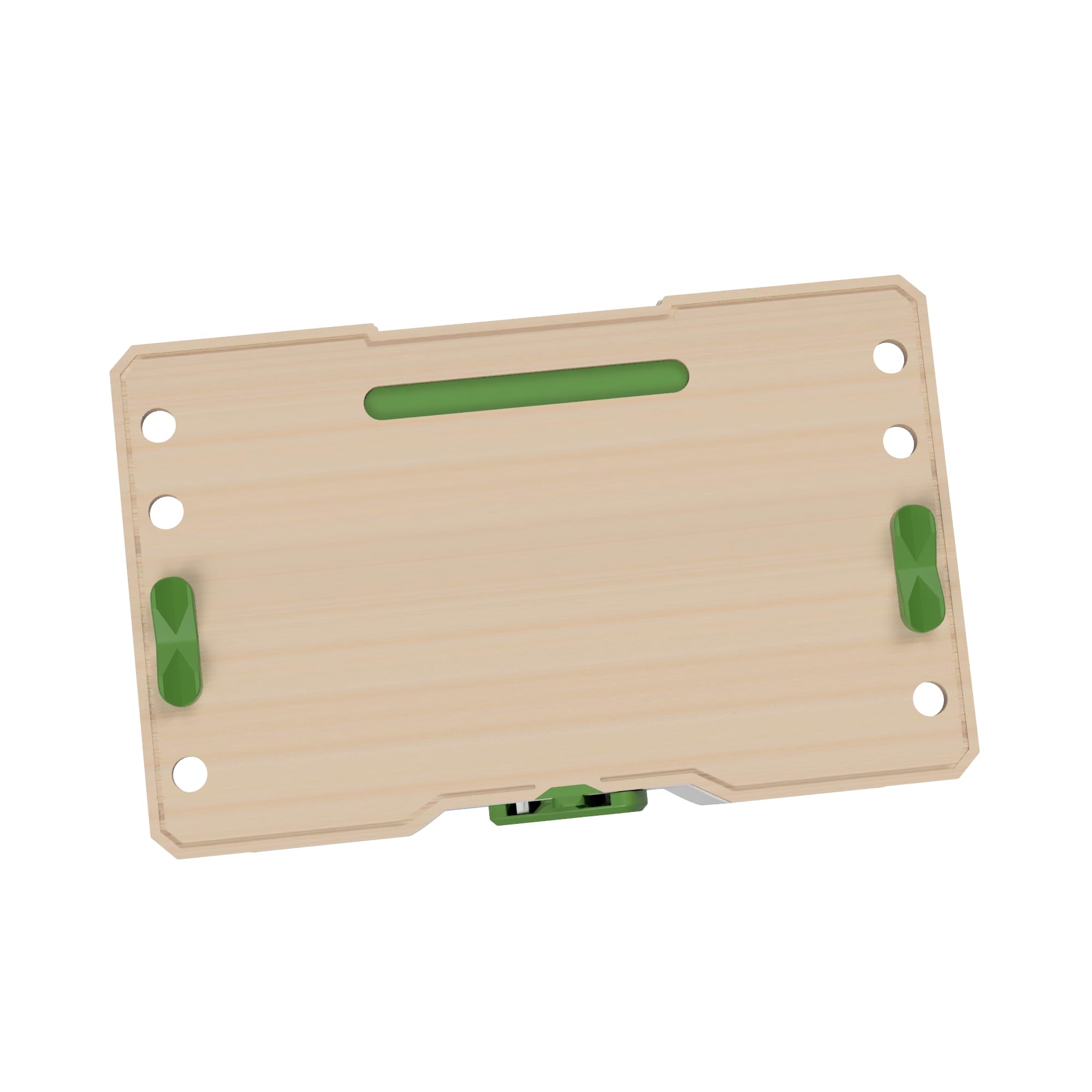 Werkbank für Festool Systainer T Loc und SYS 3 M aus Holz | Tisch | Arbeitsplatte | Platte | inkl. 2X Bench Dog Schnellspanner | Auflage für Führungsschiene, Oberfräse, Tauchsäge, Akkuschrauber