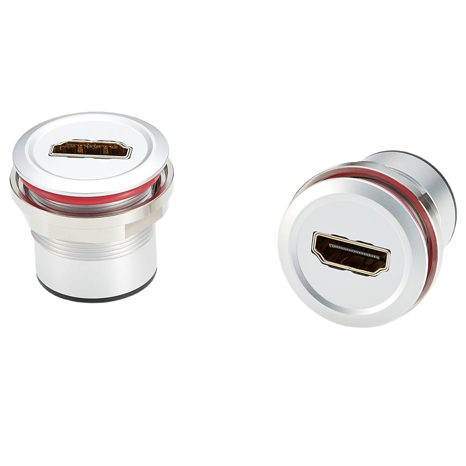 Adapter do montażu na panelu podtynkowym HDMI 4K przy 30 Hz HDMI 1.4 żeński na żeński prosty przedłużacz gniazdo gwintowane złącze do telewizora laptopa PC monitora projektora odtwarzacza