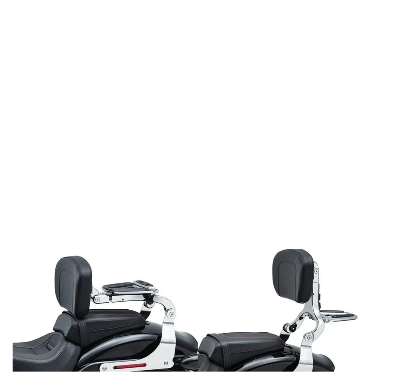 Porte-bagages moto Softail avec dossier sissy bar noir pour confort en road trip