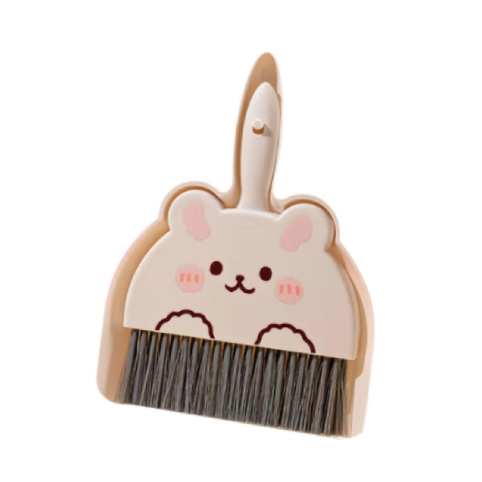 PIXZCSA Small Broom And Dustpan Set Essential Cleaning Tool For Dust Cleanup In Small Spaces Home And Office Countertops Mini Dustpan And Brush Set Compact