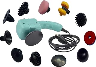 TAURISH Acupressure Plastic Sujok Multi Massager Kit with 11 Attachments for Skin Cleaning Body Massager Ideal for Men & Women