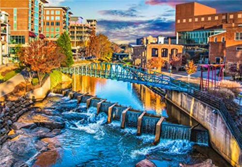 Jigsaw Puzzle Greenville River Sunrise 1000 Pieces