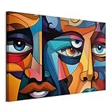 primo quadro cubista Quadro su tela Strutturata, Misura: di circa 90x60 cm (LxA) - 1 pezzo. Perfetto per abbellire la tua casa con stile e personalità. Un'aggiunta funzionale e decorativa per ogni ambiente domestico