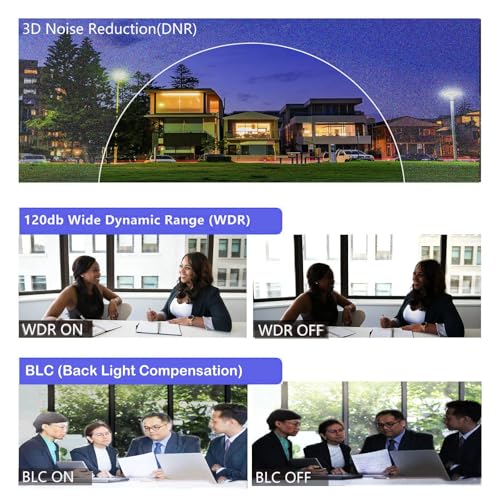 Image of PRAMA PT-HTH11FOE-WPF(M) 5MP Dual Light Audio Bullet Camera, 2960x1665 Resolution, Built-in Microphone Up to 20 m White Light Distance, Water and dust Resistant (IP66), Day /Night Mode Color.