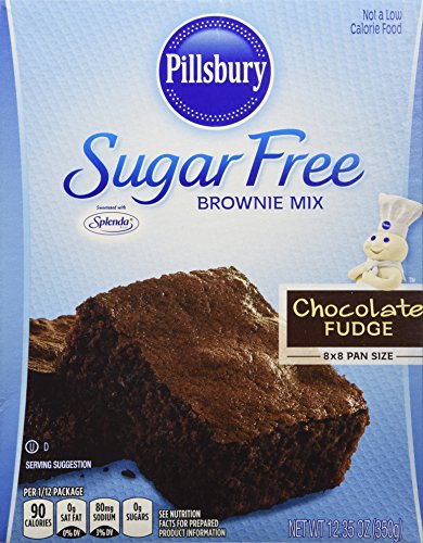 Pillsbury Sugar Free Mix-Chocolate Fudge Brownie-12.35 Oz-2 Pack