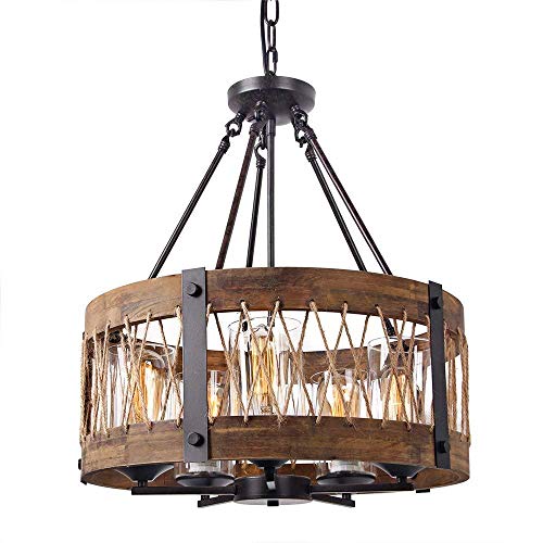 Plafond d'éclairage industriel vintage pour illuminer une salle à manger
