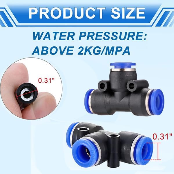 Miniatura 6 de Mornajina Kits automáticos de riego por goteo, sistema de riego de jardín, incluye manguera de tubo de riego de 66 pies y 516 pulgadas y 20