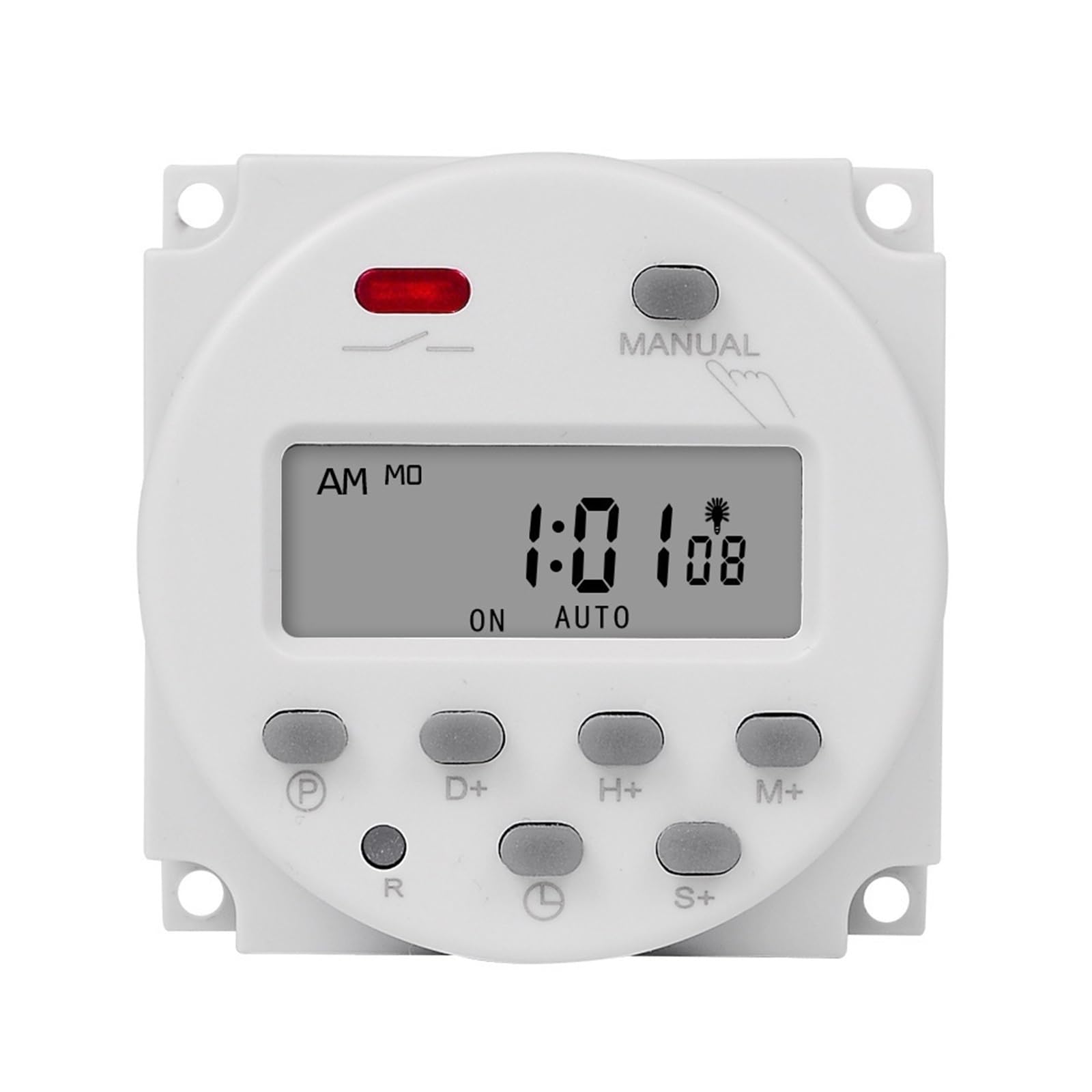 CN101S Digital Cycle 7 Days Weekly Programmer Electronic Timer Switch Relay with Countdown 12V 24V(12V)