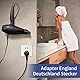 Adapter England Deutschland Stecker UK Adapter 3 Stück Steckdosenadapter England Typ G Travel Adapter Steckdose für England/Schottland/Irland/Dubai/Maldiven