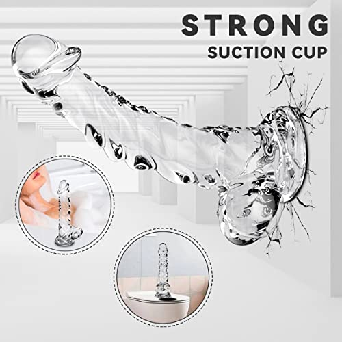 Clear Dildo 9 Inch G Spot Monster Dildo For Women With Soft Material And Strong Suction Cup For Hands-Free Play, Realistic Dildo Sex Toys For Women,Adult Toys For Beginner And Couple #TOP4