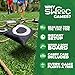 Swooc Games® - Giant Tic Tac Toe Game Outdoor (All Weather) | 3ft x 3ft | Instant Setup, No Assembly | Giant Outdoor Games for Adults and Family | Outside Toys | Large Lawn & Backyard Fun | Yard Game
