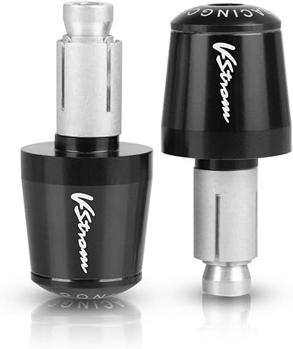 1 par de empuñaduras de manillar de 0.866 in para Suzuki V-Strom 250 650 1000 DL650 DL1000 DL250 Vstrom 2012-2018 (color negro)