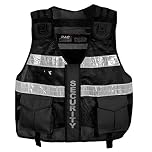 RAC3 Hi Viz Tactical Vest Dog Handler Security, Paramedic, Enforcement, Tac Vest (Black)