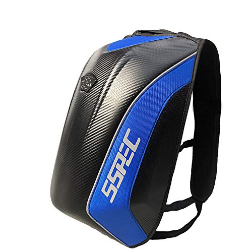 Motocicleta Mochila Multifunción Impermeable Hard Shell Casco Gran Capacidad Fibra De