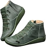 Women's Ankle Boots Wide Width Arch Support Lace Up...