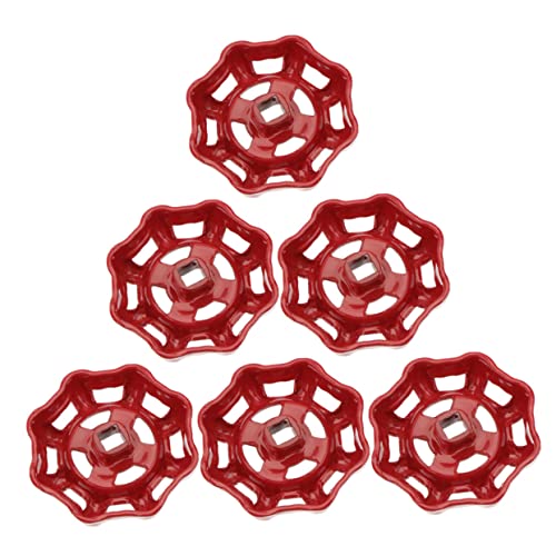 HOMSFOU Sturdy Valve Handle Hose Round Wheel Handle Metal Hand Wheel for Water Fittings