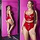 Koucla Gogo High Waist Latex Look Pants L
