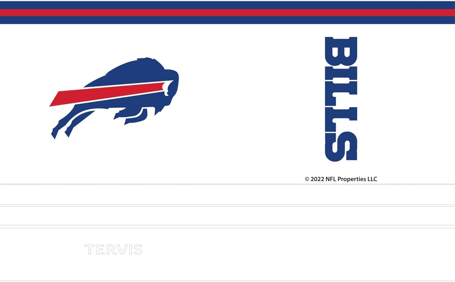 Tervis Traveler NFL Buffalo Bills - Arctic Triple Insulated Tumbler Travel Cup Keeps Drinks Cold & Hot, 20oz, Stainless Steel - Image 2