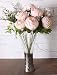 StarLifey Flores Artificiales Decoraci¨®n, Seda Ramos Boda, Humedad Ramo Flores Peonias, Ramo...