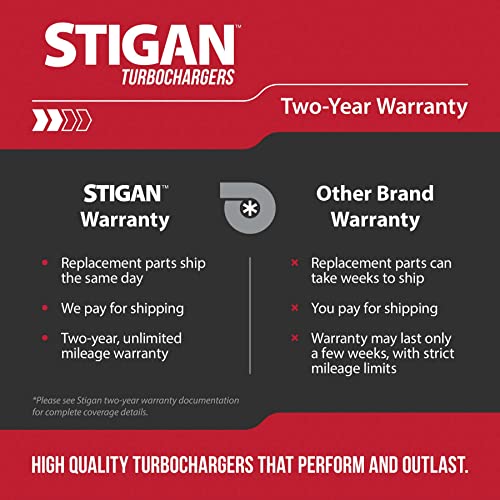 Stigan Compound Turbo Turbocharger For Ford F250 F350 F450 F-250 F-350 Super Duty 6.4L Powerstroke Diesel 2008 2009 2010 - Stigan 847-1468 New #TOP5