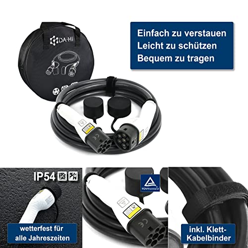 DA • Hi Cavo di Ricarica per EV e PHEV | tipo 2 a