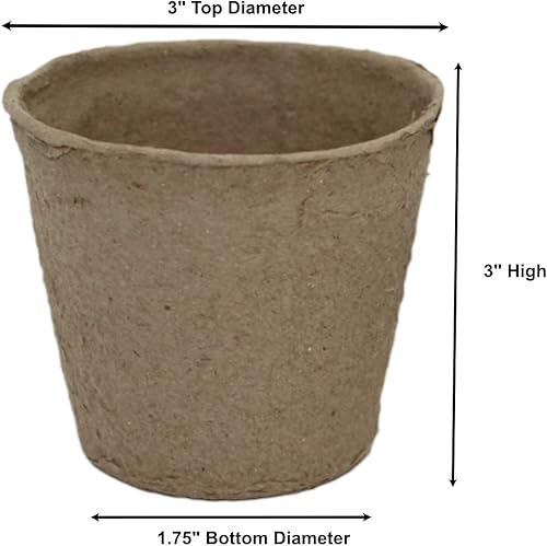 Miniatura 3 de Macetas de turba de vivero, macetas de inicio de semillas, tazas de inicio de semillas, macetas de germinación de semillas para vivero (40 piezas)