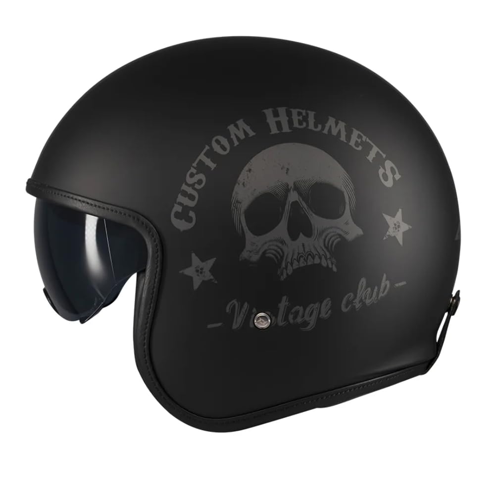 AXXIS Casco Hornet S Sv Vintageclub Negro Mate Xs