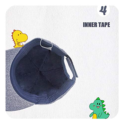 Image of Kids Baseball Cap Childrens Summer Sun Hat Boys Girls Animal Design Cap, DinoEm1, 4-6 Years