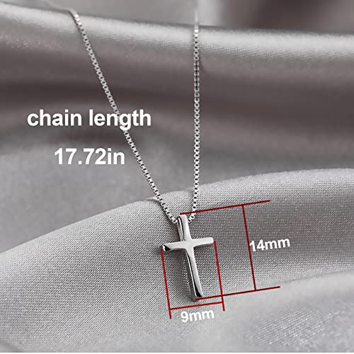 Sterling Silver Cross Necklace for Men and Women | Cross Pendant | Gold Necklaces for Women3