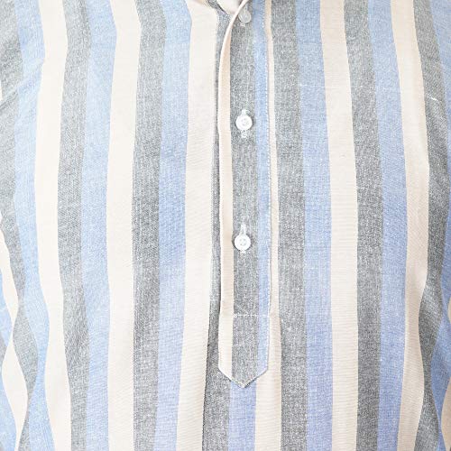 Image of Men's Cotton Long Kurta (Broad Lining)
