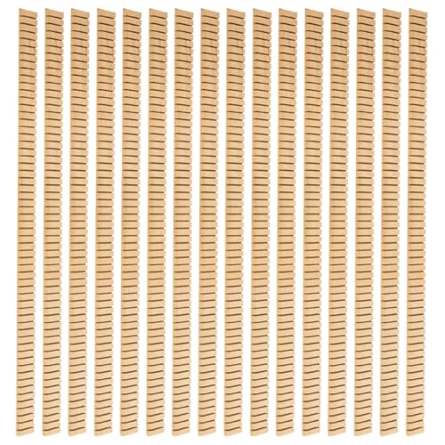 ibasenice Diy Guitar Decoration 16 Pcs Wooden Binding Purfling Strips for Acoustic Classical Guitars