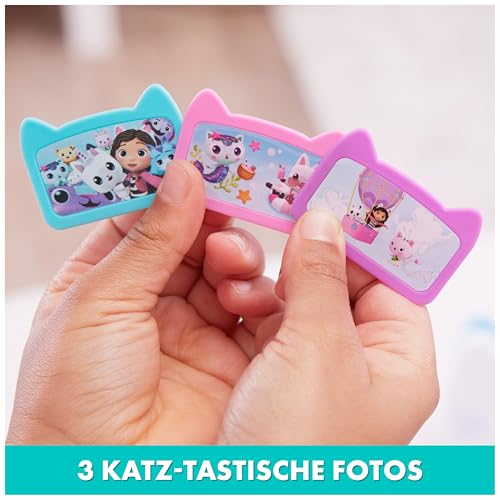DREAMWORKS GABBY'S DOLLHOUSE - Spielzeug Katzen-Kamera mit 3 Fotomotiven, geeignet für Kinder ab 3 Jahren
