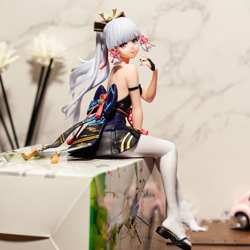Miniatura 2 de XAGVHIM Figura de tapón de fideos Genshin Impact Kamisato Ayaka Girl Estatua Figura de acción Colección de personaje de animación con caja al por
