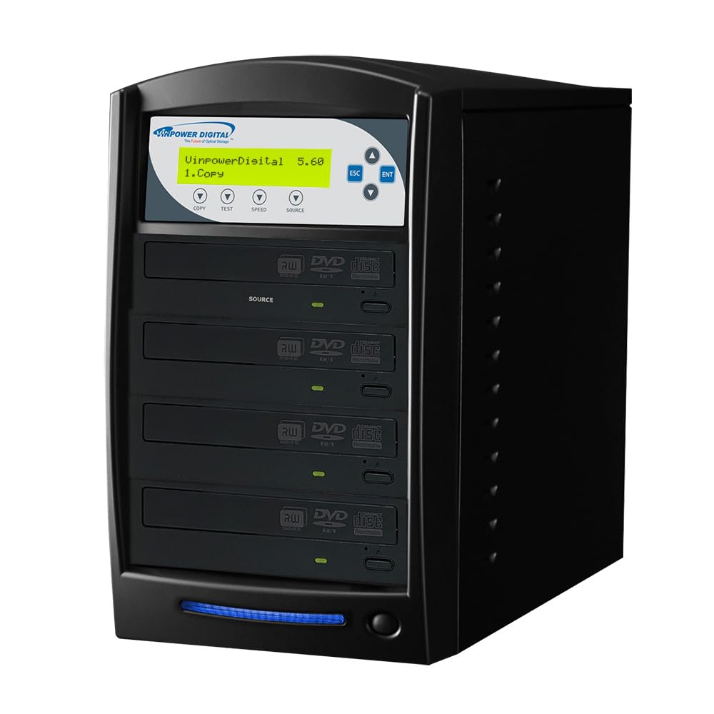 Vinpower SharkCopier 3 Target 24X CD DVD Duplicator Copier standalone Tower with 2 TB Hard Drive + USB 3.0