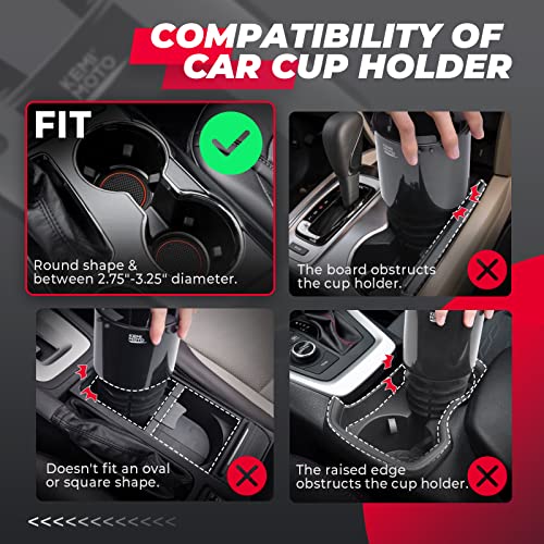 Kemimoto B0113-08401BK Car Cup Holder Expander Compatible thumb #5