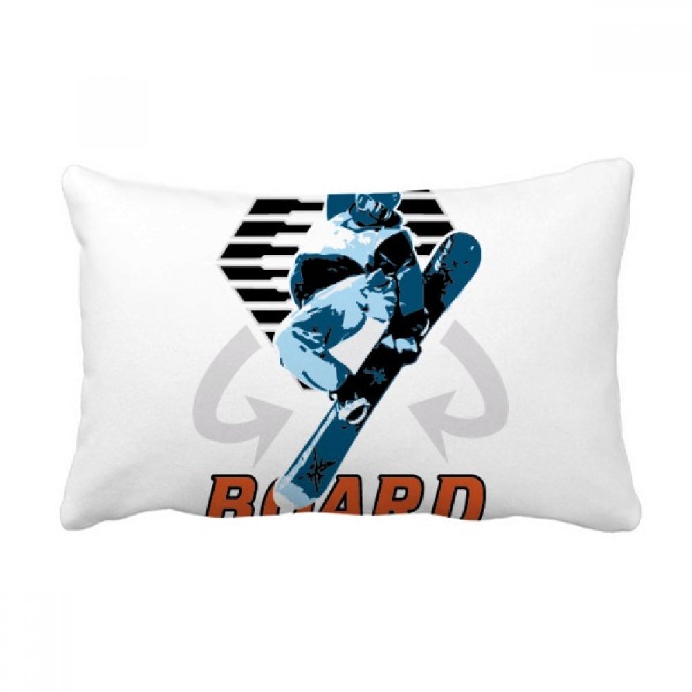 Coussin sport d'hiver oreiller lombaire de salon et housse décorative multicolor 40x60cm
