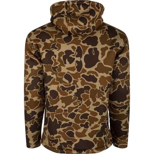Drake Waterfowl Men's LST Silencer Hunting Warm Anti-Pilling Hoodie with Soft Feel Combed Fleece Interior & Kangaroo Pouch2