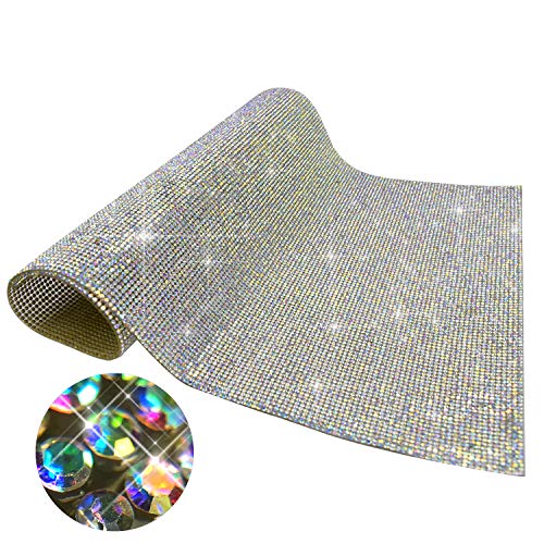7.8x9.4Inch Bling Bling Crystal Rhinestones Sticker DIY Car Decoration Sticker Self-Adhesive Glitter Rhinestones Crystal Gem Stickers for Girl Car Phone Motorcycle and Gift Decoration (AB Color) 7.8x9.4Inch Bling Bling Crystal Rhinestones Sticker DIY Car Decoration Sticker Self-Adhesive Glitter Rhinestones Crystal Gem Stickers for Girl Car Phone Motorcycle and Gift Decoration (AB Color)