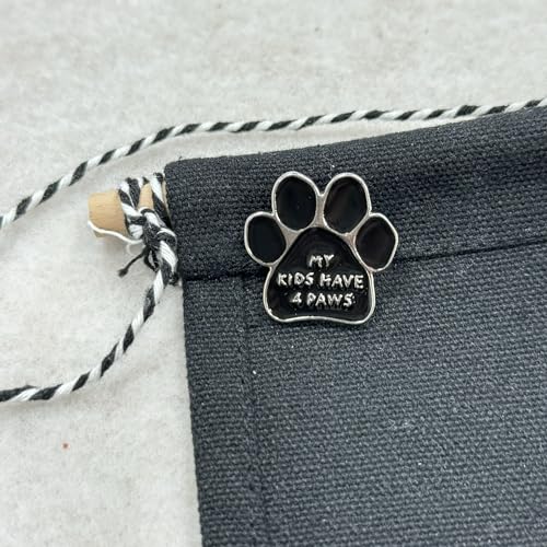 My Kids Have 4 Paws Brooch Artist Shiny Jewelry Art Student Graduation Souvenir Gift Brooch Drip Oil Painted Enamel Pin Suitable for Hat Jacket Canvas Bag4