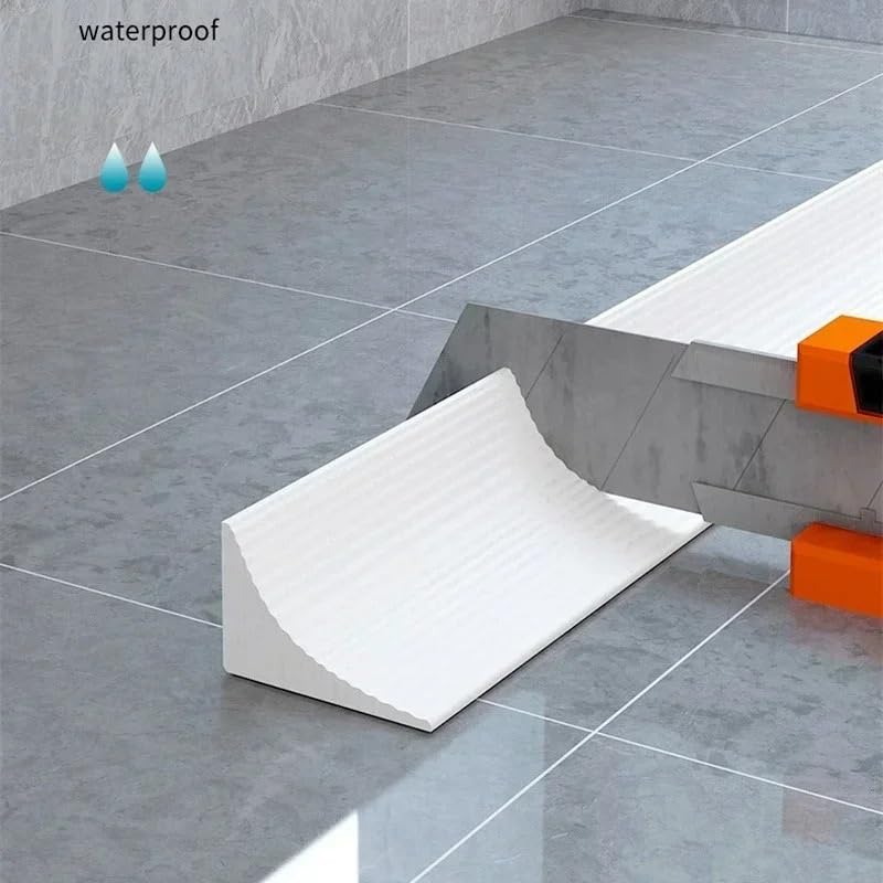Copete Encimera Cocina 1 Tira de Barrera de retención de Agua for Suelos húmedos, Separador de Humedad y Humedad, Tira de Sellado de Silicona. Barrera Agua Ducha(White,120CM)
