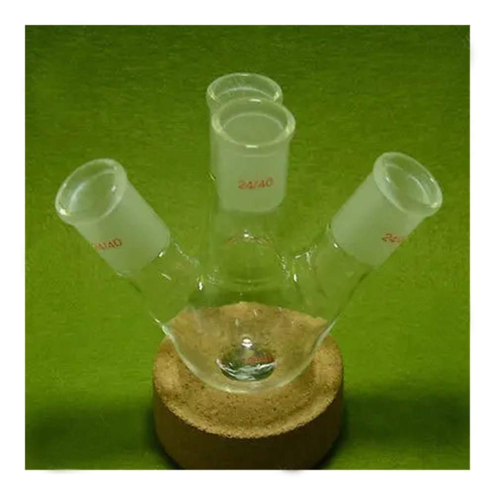Ballon à fond rond 4 cols de 100 ml, joint 24/40, paroi épaisse, ballon en verrerie laboratoire Équipements de laboratoire