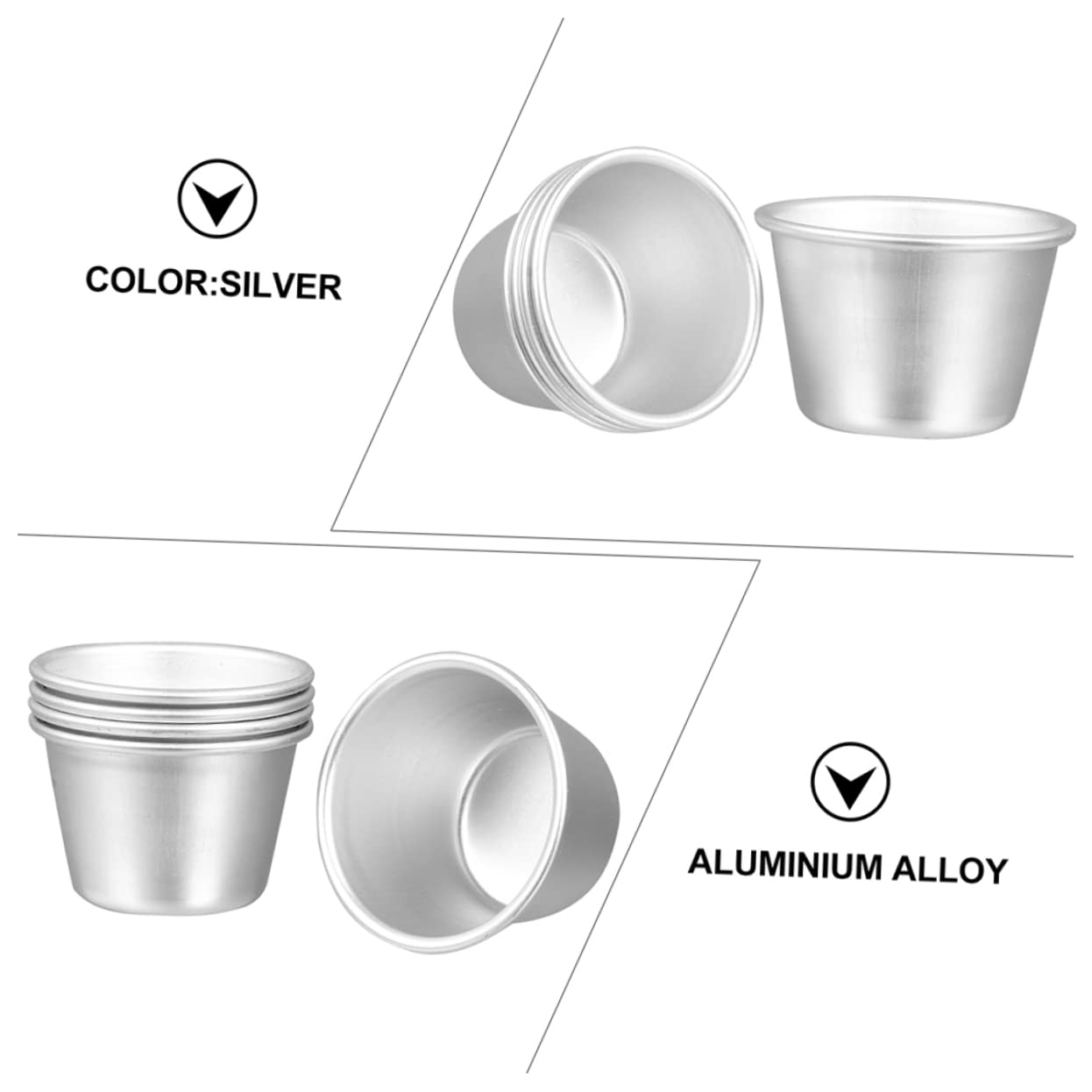 Cabilock 3Pcs Round Cake Baking Aluminum Alloy Bake Tools for Pastry Cake Decorating for Home Baking Easy to Clean Compact Design for Unique Cake