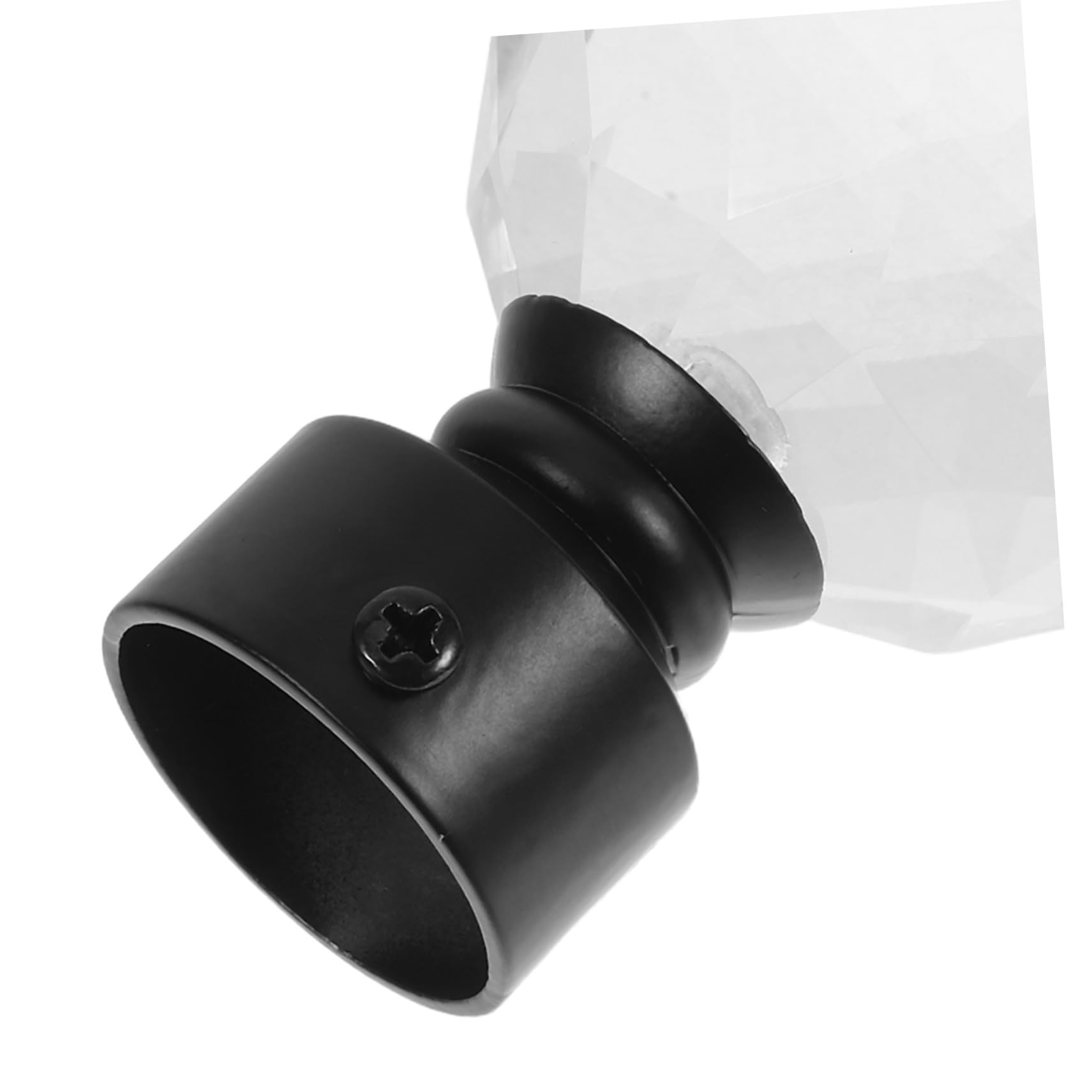 Embout de Tringle à Rideaux Boule en Fer Noir Style Rétro