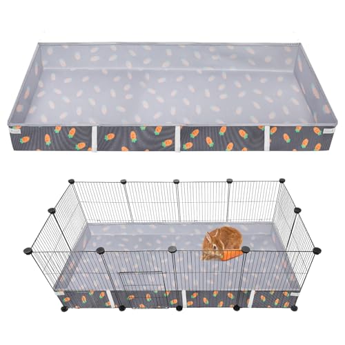 Solaradgy Forro de gaiola de porquinho-da-índia 119 x 61 cm, lavável, superabsorvente, impermeável,