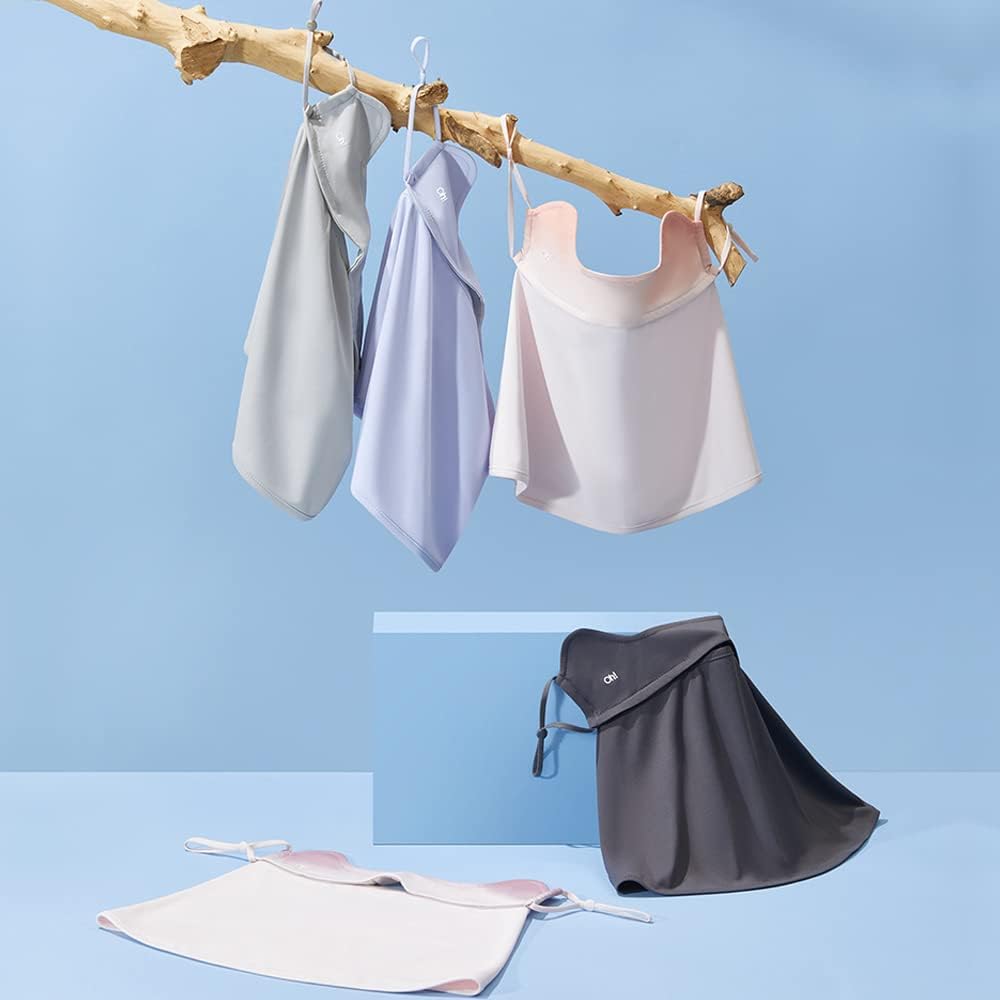 UV Neck Face Scarf Cover with Ear Loops UPF 50+ Sun Protection Masks Cloth Washable Face Mask - Image 6