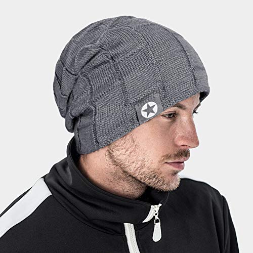 2pezzi Cappello Uomo Invernali, Berretto Uomo Caldo in Maglia, Beanie Sportivi all'Aperto - Image 7