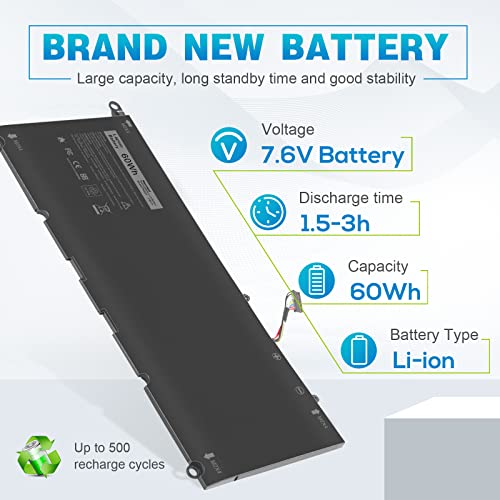 Image of ASUNCELL 60Wh PW23Y Battery for Dell XPS 13 9360 13-9360-D1605G 13-9360-D1605T 13-9360-D1609 13-9360-D1609G 13-9360-D1705G Series 0RNP72 0TP1GT 0PW23Y